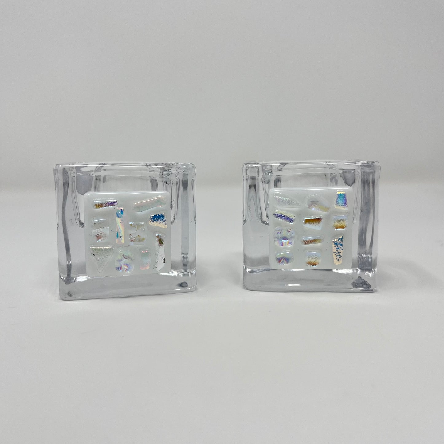 Dichroic Tea Light Holders, Style 2