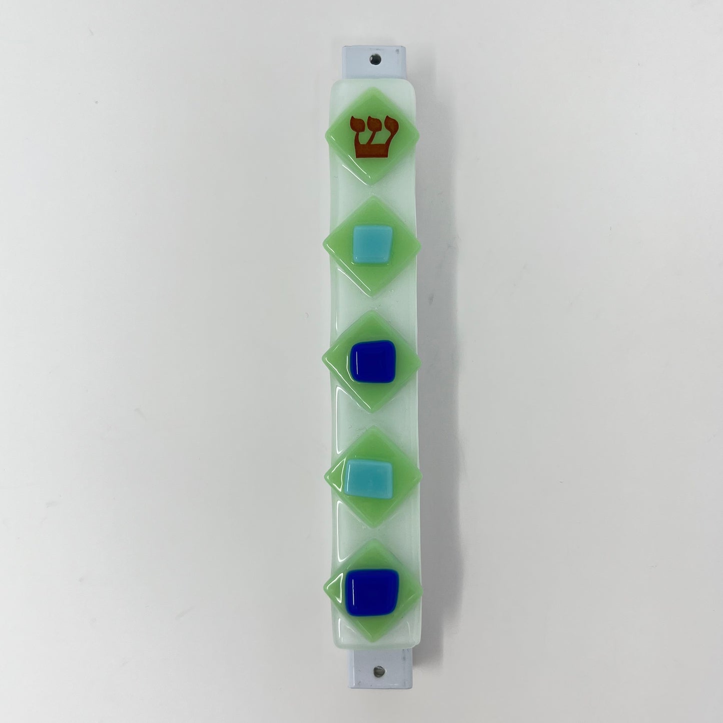 Green Diamond Mezuzah Case