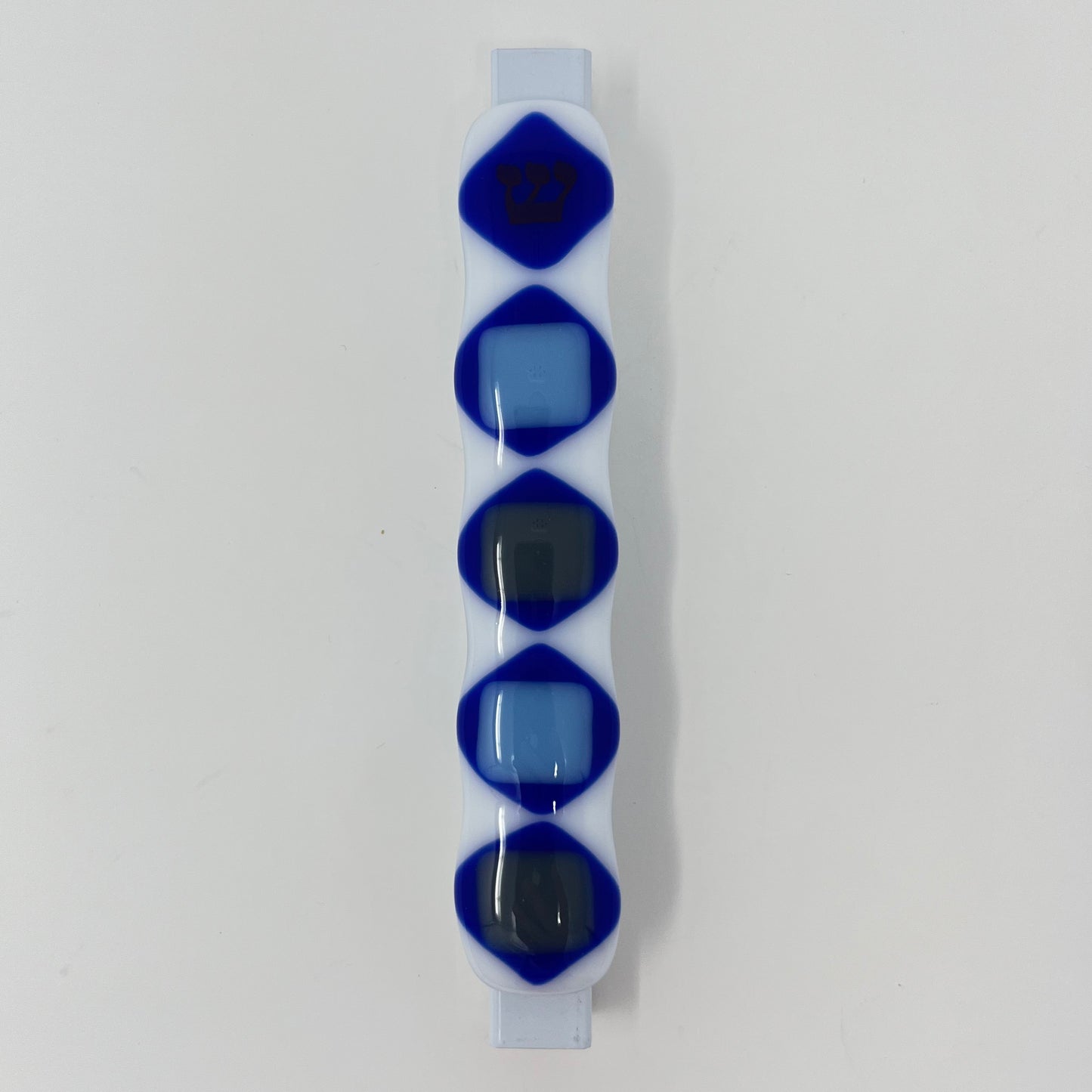 Blue Diamond Mezuzah Case