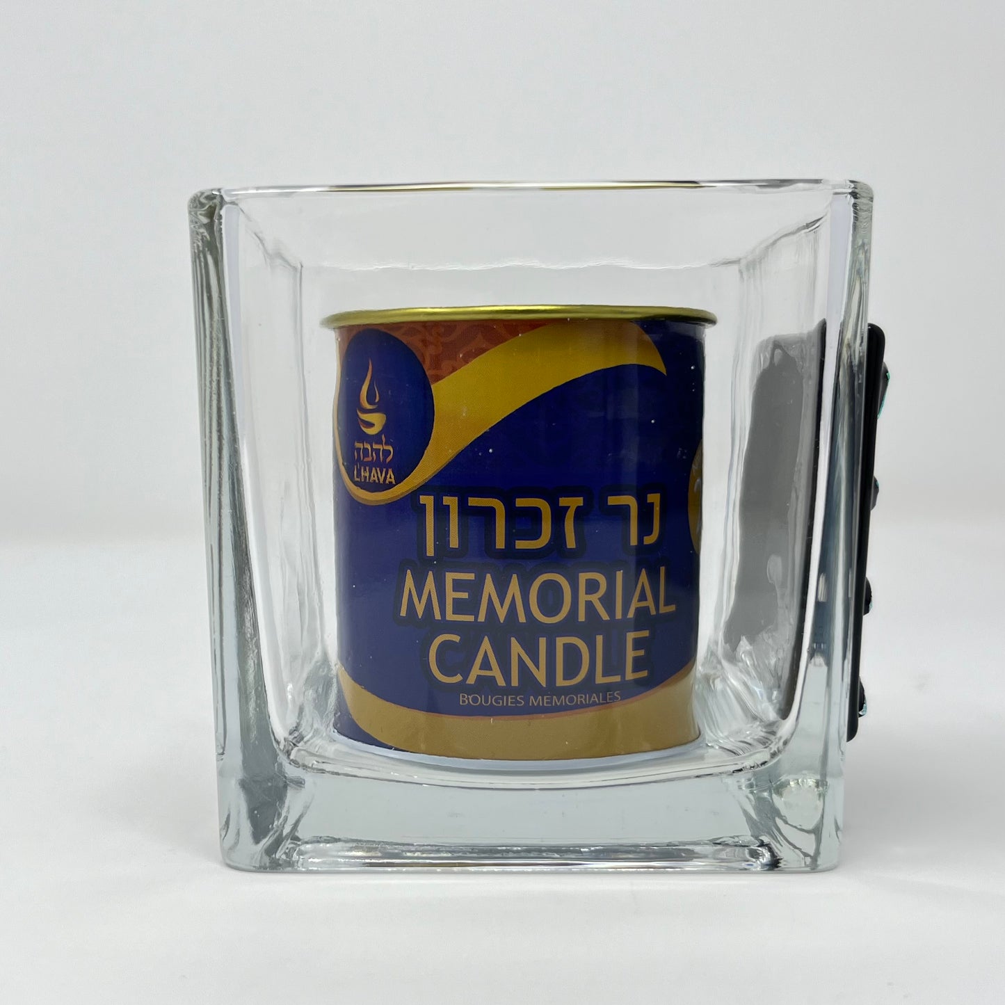 Yahrzeit Candle Gold and Silver