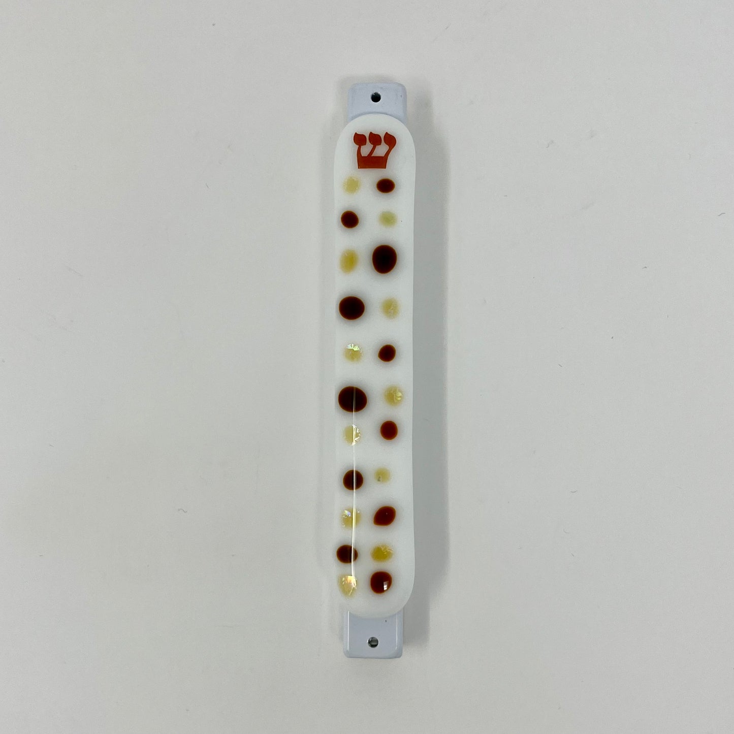 Brown and Gold Speckled Mezuzah Case