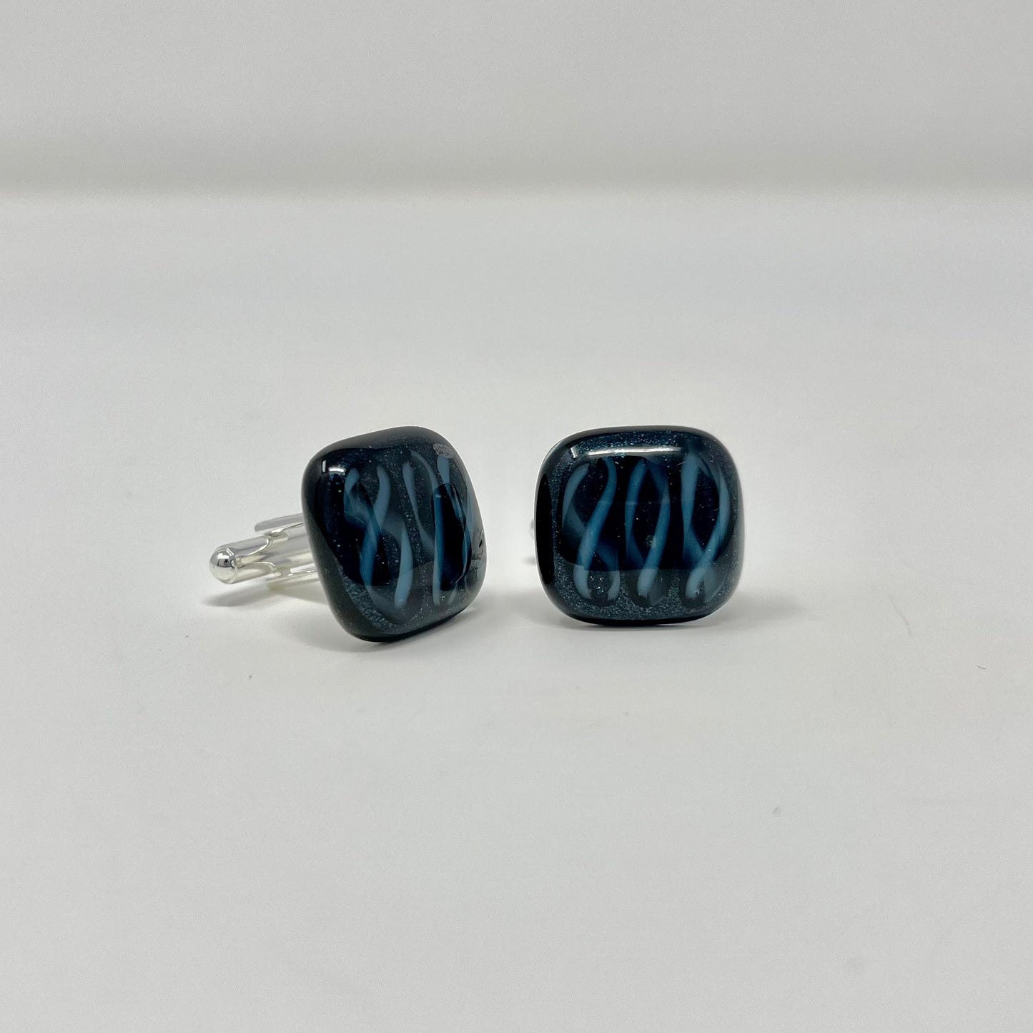 Blue Swirl Cufflinks